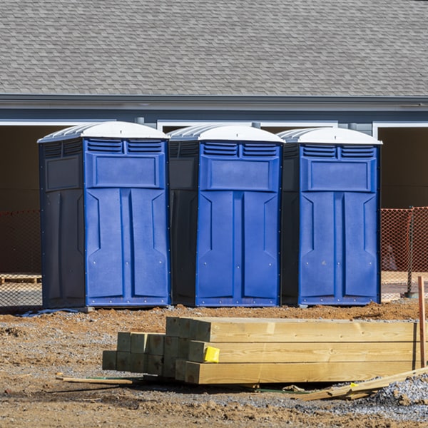 how can i report damages or issues with the porta potties during my rental period in East Tulare Villa CA